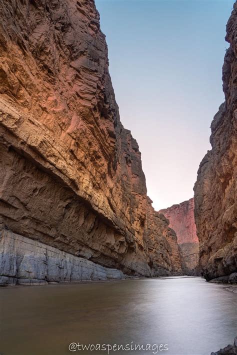 Santa Elena Canyon In Big Bend National Park Texas Mexico On The Left