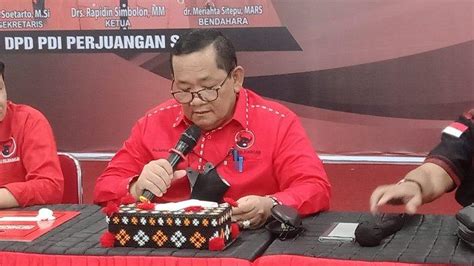 Profil Rapidin Simbolon Nakhoda PDI Perjuangan Sumut Target Menang