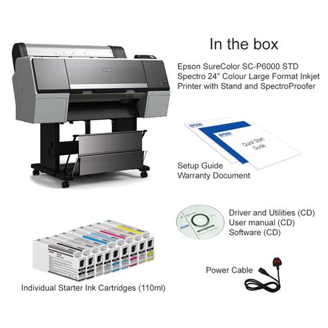 Epson SureColor SC P6000 STD Spectro 24 Colour Large Format Inkjet