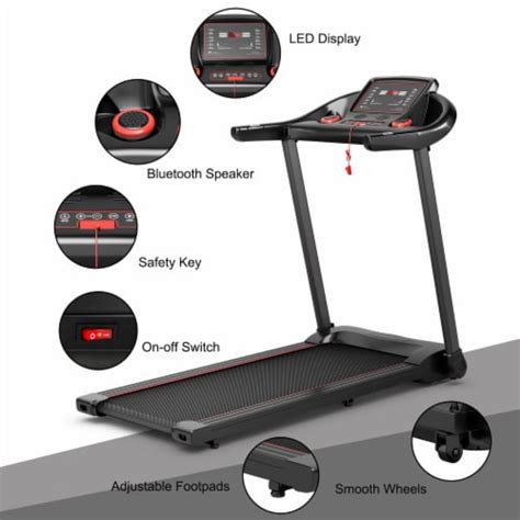 Superfit 225hp Electric Running Machine Treadmill Bluetooth Speaker