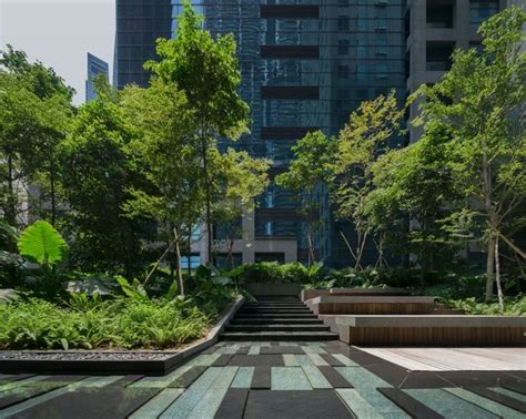 OUE Downtown Landscape Design By Shma II Public Area Landscape