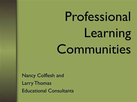 Ppt Professional Learning Communities Powerpoint Presentation Free Download Id 6694137