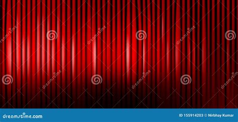 Red Vector Theater Curtains Background Stock Vector - Illustration of ...