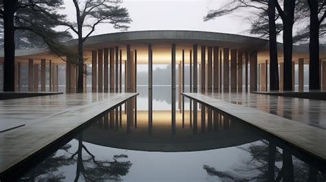 Serene Reflection A Modern Palladian Architecture Inspired By Tadao