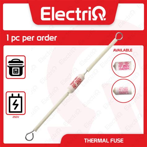 Electriq RF Thermal Fuse 250V 15A 20A Ceramic Temperature Fuse For Rice