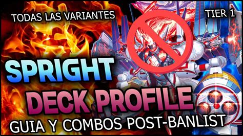 SPRIGHT DECK PROFILE GUIA Y COMBOS 2023 POST BANLIST PURE TRI RUNICK