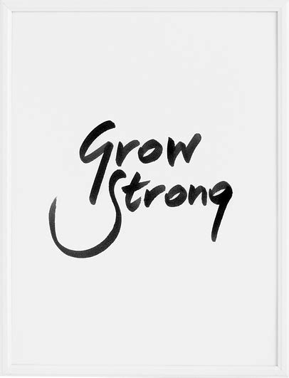 Plakat Grow Strong Follygraph Fbgro Fabryka Form