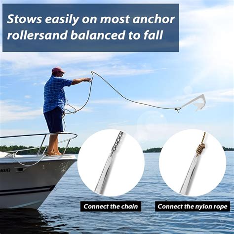 Heavy Duty Bruce Style Claw Force Boat Anchor Stainless Steel