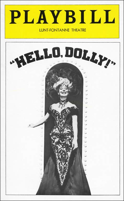 Hello Dolly Broadway Sam S Shubert Theatre 2017 Playbill