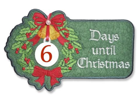 6 Days To Christmas Christmas Countdown Days To Christmas Christmas Ornaments