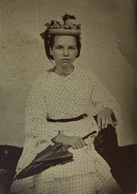 Virginia Ann Cooksey Earp On A Sixth Plate Tintype Original Image From