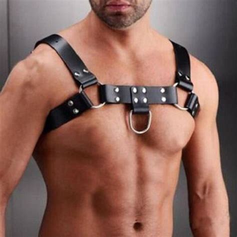 Bustier Corset Harnais En Cuir R Glable Pour Hommes Lingerie Ceinture