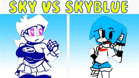 Friday Night Funkin Sky Vs Skyblue Fnf Modhard Youtube