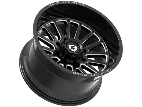 Gear Off Road Milled Gloss Black Leverage Wheel Bm Realtruck