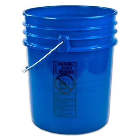 Blue 5 Gallon Buckets And Spout Lids Food Grade Combo 3 Pack Special Combo Free Shipping