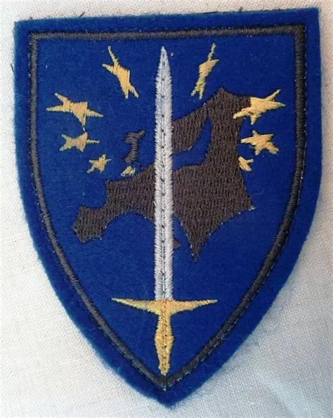 Insigne Corps Europ En Eurocorps Militaire Tissu Patch Original Cusson