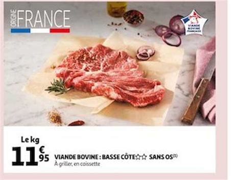 Promo Viande Bovine Basse Côte Sans Os chez Auchan iCatalogue fr