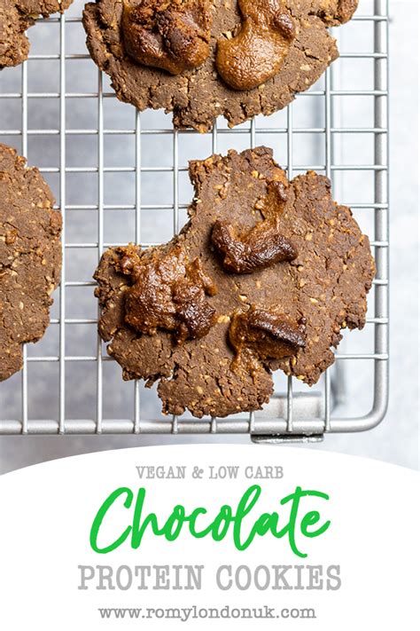 Low Carb Chocolate Protein Cookies - Romy London