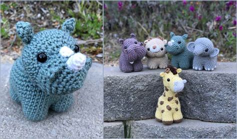 Chunkimals Safari Animal Set Free Crochet Pattern | Crochet animals free patterns, Crochet ...