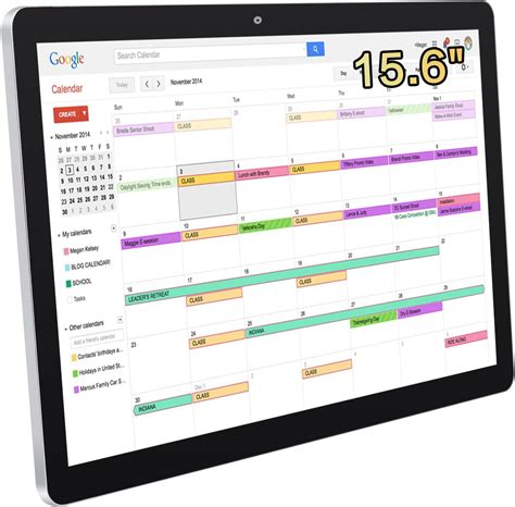 15 6 Inches Touchscreen Digital Calendar Wall Planners Smart