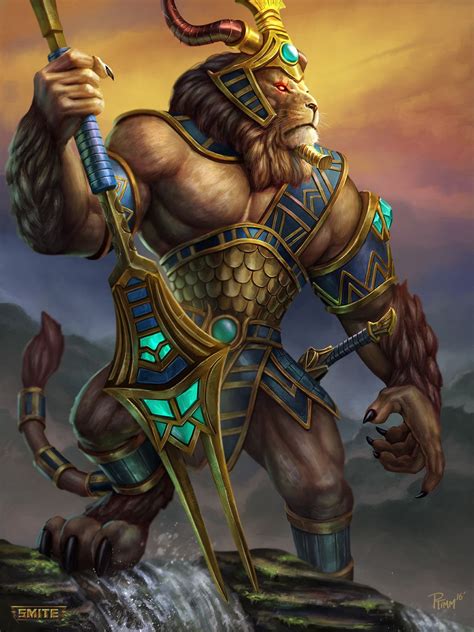 Smite Card Art By Andy Timm Concept Artist Hi Rez Studios Egyptian