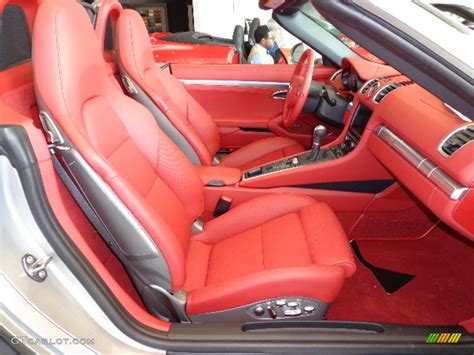 Carrera Red Natural Leather Interior 2013 Porsche Boxster S Photo ...