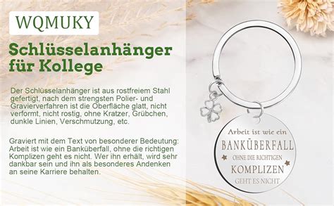 Schl Sselanh Nger F R Kollege St Cke Abschiedsgeschenk Kollegen