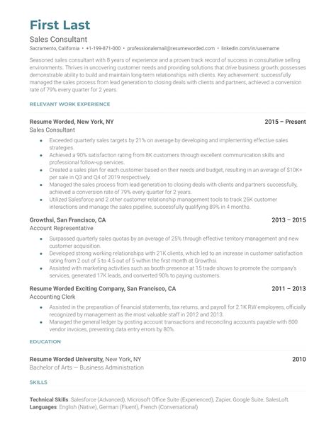 7 Consultant Resume Examples For 2023 Resume Worded