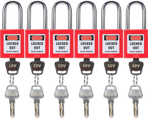 Realplus Lockout Tagout Lock Pcs Keyed Alike Safety Locks Keys Per