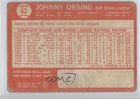 Topps Heritage Topps Buybacks John Orsino Ebay