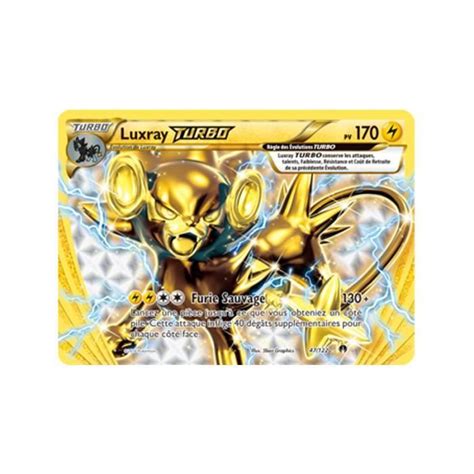 Carte Pokémon Luxray Turbo 170 PV XY Rupture Turbo 47 122 Neuve