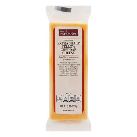 Save On Taste Of Inspirations New York Yellow Cheddar Cheese Extra