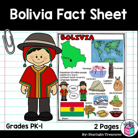 Bolivia Fact Sheet for Early Readers | Made By Teachers