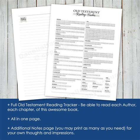 Old Testament Reading Chart Bible Reading Tracker Old Testament Tracker