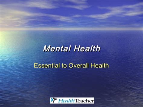 Mental health ppt.