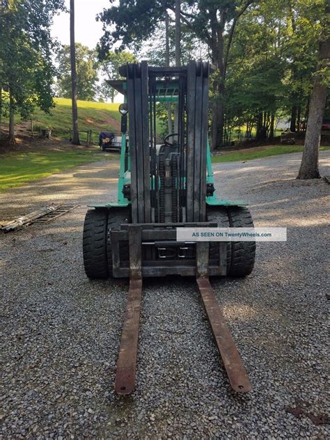 Mitsubishi Fg Lb Cap Stage Forklift W Pneumatic Tires