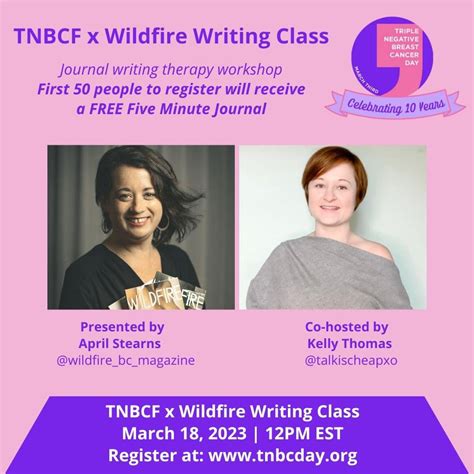 Tnbc Foundation On Twitter Join Us For A Virtual Journal Writing