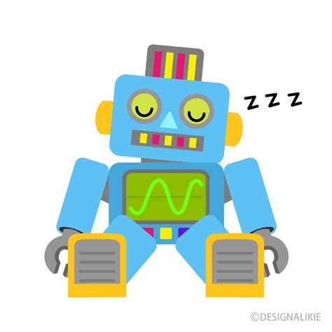 Sleeping Robot Clip Art Free Png Imageillustoon