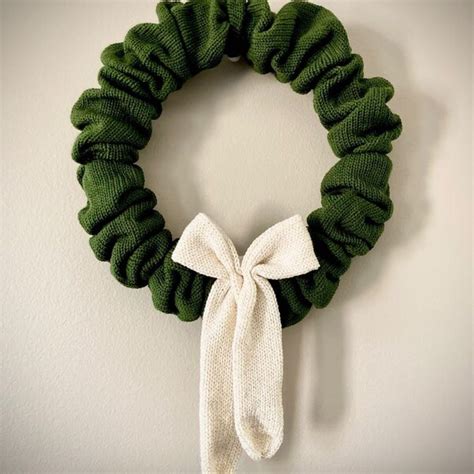 Knitted Wreath Etsy