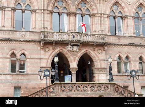 Chester Town Hall Entrance Stock Photo Alamy