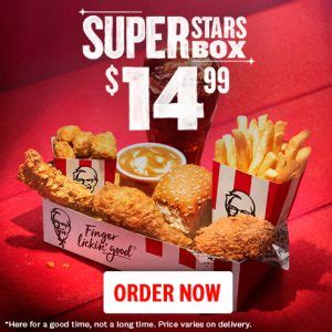 DEAL KFC 14 99 Superstars Box Frugal Feeds Nz