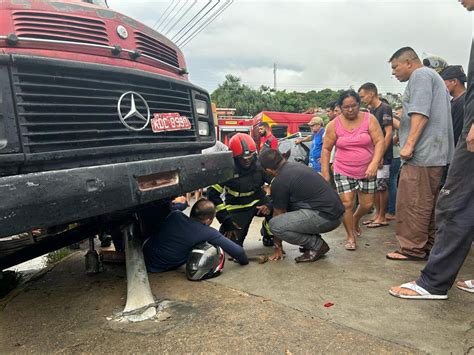 Morre Motorista Que Ficou Preso Embaixo Da Roda De Caminh O Na Avenida