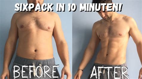 10 Minuten Six Pack Workout Voor Een Gespierde Buik YouTube