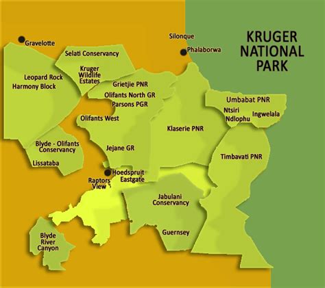 Map Of Kruger Phalaborwa Places Ive Lived And Traveled To