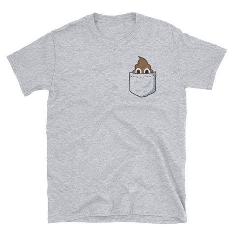 Poop In My Pocket Funny Emoji T Shirt Etsy