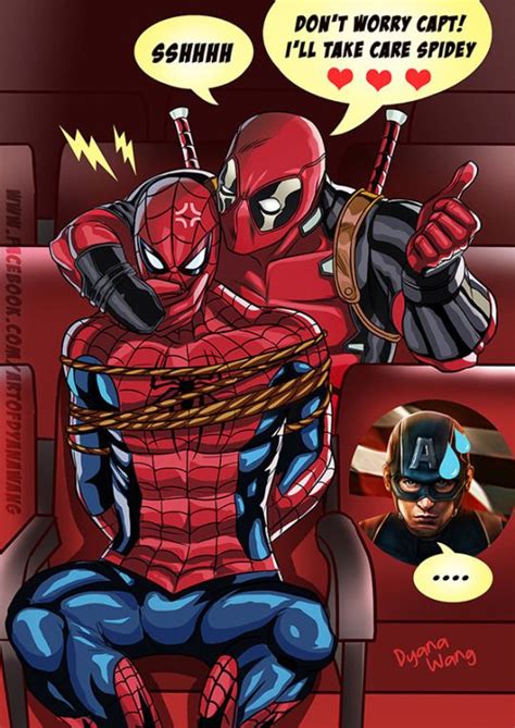 Dyanawang Deadpool And Spiderman Spideypool Deadpool X Spiderman