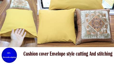 Simple Easy Cushion Cover Cutting Stitching Envelope Style