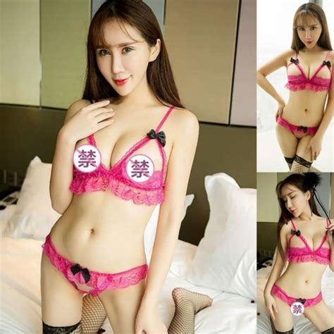 Jual Sexy Lingerie Bikini Set Open Crotch Open Bra Ta Ro Plus