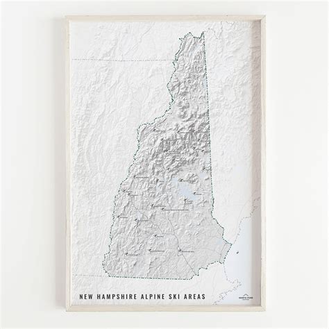 New Hampshire Ski Map Attitash Bretton Woods Cannon Cranmore