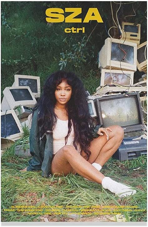 TOFUTO SZA Poster CTRL Canvas Posters Aesthetics Room Decor Home Office